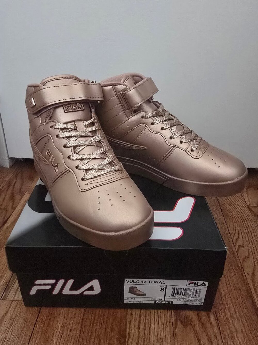 Fila Women's Vulcan 13 Tonal Sneakers Rose Gold 8